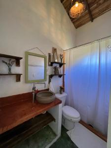Koupelna v ubytování La Casita de Charo 2
