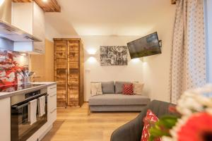 Kuchyňa alebo kuchynka v ubytovaní Art-Apartments Kartnaller superior