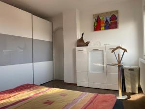Postel nebo postele na pokoji v ubytování Ferienwohnung Ipsheim Zentral
