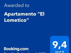 Certyfikat, podpis lub inny dokument wystawiony w obiekcie Apartamento “El Lometico”