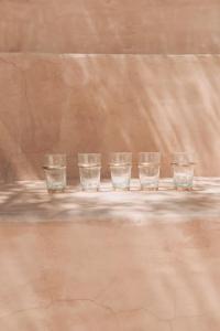 a group of glasses sitting on a table at El Apartamento in Manacor