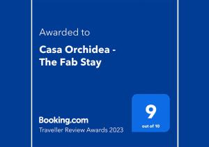 Certifikát, hodnocení, plakát nebo jiný dokument vystavený v ubytování Casa Orchidea - The Fab Stay