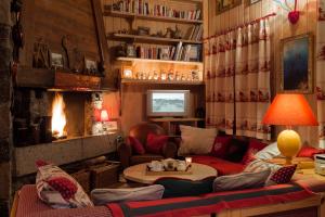 Posezení v ubytování Chalet Mokus