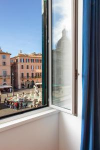 Una vista general de Roma o una vista desde la ciudad tomada desde la pensión