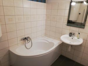 Koupelna v ubytování Apartmán Saxán Smržovka