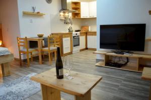 Apartmány Nová duha Vavřinec 주방 또는 간이 주방