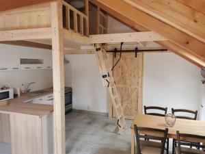 Apartmány Nová duha Vavřinec 주방 또는 간이 주방