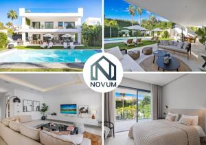 kolaż zdjęć domu w obiekcie Brand New Modern 5 BDRM Villa in Puerto Banús w Marbelli