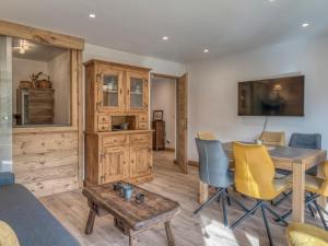 Kuchyň nebo kuchyňský kout v ubytování Appartement cosy à Megève avec balcon sud, animaux admis et parking - FR-1-453-54