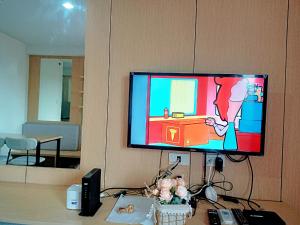 TV a/nebo společenská místnost v ubytování Studio Condo Unit for rent in Cebu City Mabolo