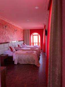 Postel nebo postele na pokoji v ubytování AVAGYAN'S Hotel-restaurant