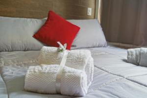 Cama o camas de una habitación en Estudio confortável em Copacabana - NSC405 Z4