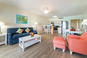 a living room with a couch and a table at La Vista Beach Resort in Simpson Bay