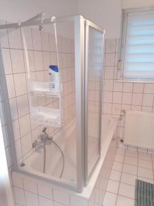 y baño con ducha y puerta de cristal. en Weyersheim 3 Pieces "JOE", en Weyersheim