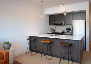 Virtuvė arba virtuvėlė apgyvendinimo įstaigoje Stylish SoBo Condo - Steps to Main St