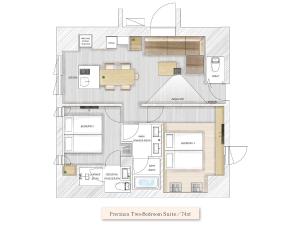 Planimetria di MIMARU SUITES Tokyo Asakusa
