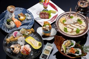 Refeições no ryokan ou nas proximidades