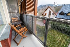 Balkón nebo terasa v ubytování Apartmán Harrachov 608