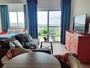 Istumisnurk majutusasutuses Seaview Modern Studio