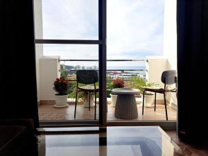 Istumisnurk majutusasutuses Seaview Modern Studio