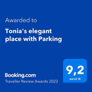 pole tekstowe ze słowami przyznanymi na miejsce pierwiastka torinas z parkingiem w obiekcie Tonia's elegant place with Parking w Chanii
