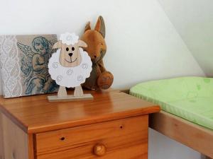 Postel nebo postele na pokoji v ubytování Gîte Les 3 Voiles