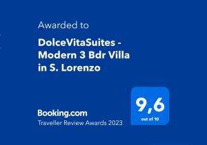 a screenshot of the dolce vita suites modem beta value in s at DolceVitaSuites - Modern 3 Bdr Villa in S. Lorenzo in San Lorenzo