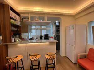 Dapur atau dapur kecil di 旅途中海邊民宿