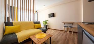 TV a/nebo společenská místnost v ubytování Panorama apartment New Gudauri
