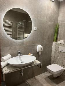 Koupelna v ubytování Hotel Bajt Maribor