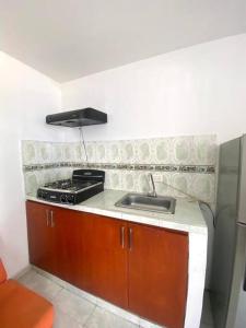 Küche/Küchenzeile in der Unterkunft 2023 Apartamento Amoblado Múltiple Nogales