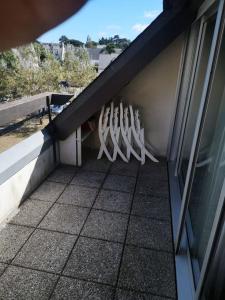 Balkón alebo terasa v ubytovaní Appartement au bord de mer