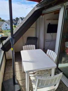 Posedenie v ubytovaní Appartement au bord de mer