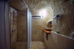 A bathroom at Babili Cappadocia Cave