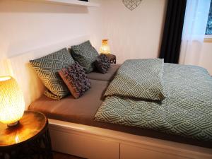 Postel nebo postele na pokoji v ubytování Ferienwohnung Lieblingszeit