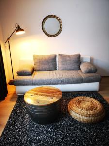 Posezení v ubytování Ferienwohnung Lieblingszeit