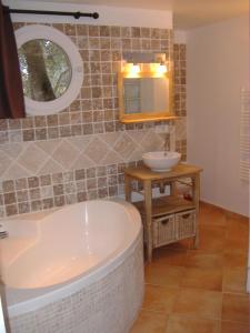 Phòng tắm tại Villa Lavezzi
