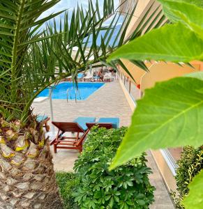 Bazén v ubytování Karos Hotel Llaman nebo v jeho okolí