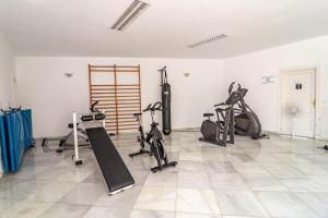 Posilňovňa alebo fitness centrum v ubytovaní Tropical Palmy 3 bedroom Townhouse in Nueva Andalucia close to Puerto Banus