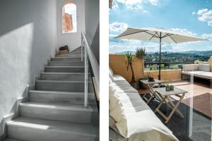 Balkón alebo terasa v ubytovaní Tropical Palmy 3 bedroom Townhouse in Nueva Andalucia close to Puerto Banus