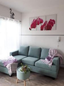 Χώρος καθιστικού στο Studio double cabine vu mer