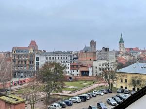 Výhľad na mesto Toruň alebo výhľad na mesto priamo z apartmánu