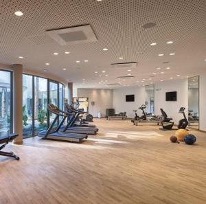 Posilňovňa alebo fitness centrum v ubytovaní Parc du Cap Luxury Apartment