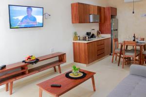 Kuchyň nebo kuchyňský kout v ubytování Gama 09 Apartments