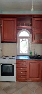 Kuchyň nebo kuchyňský kout v ubytování Villa Mitselo Apartments