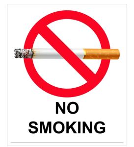 una sigaretta con un cartello di divieto di fumo sopra di Latika Divcibare a Divčibare