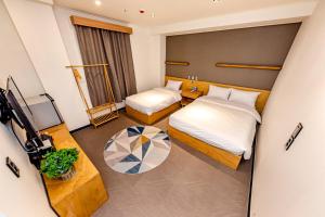 The Jade Hotel房間的床