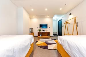 The Jade Hotel房間的床