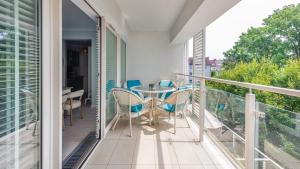 Balkón alebo terasa v ubytovaní Apartamenty Sun & Snow Playa Baltis z sauną