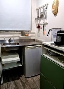 a small kitchen with a sink and a dishwasher at Incantevole appartamento a Torino! in Turin
